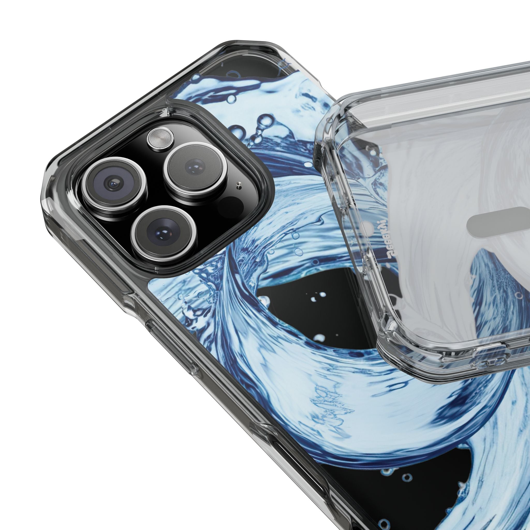 Aqua Surge - Magnetic Clear iPhone Case