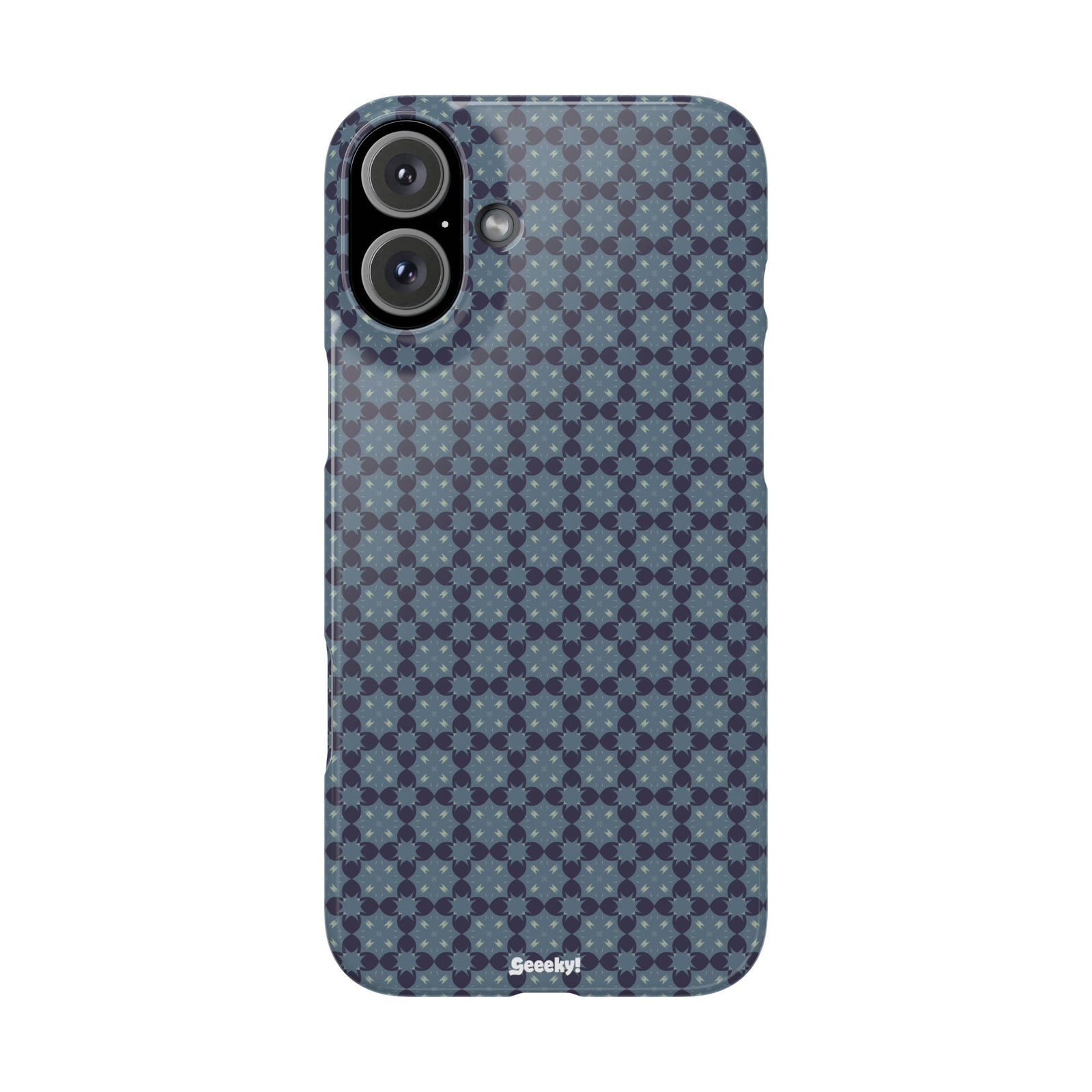 Blue Geometric Bliss – Slim iPhone Case