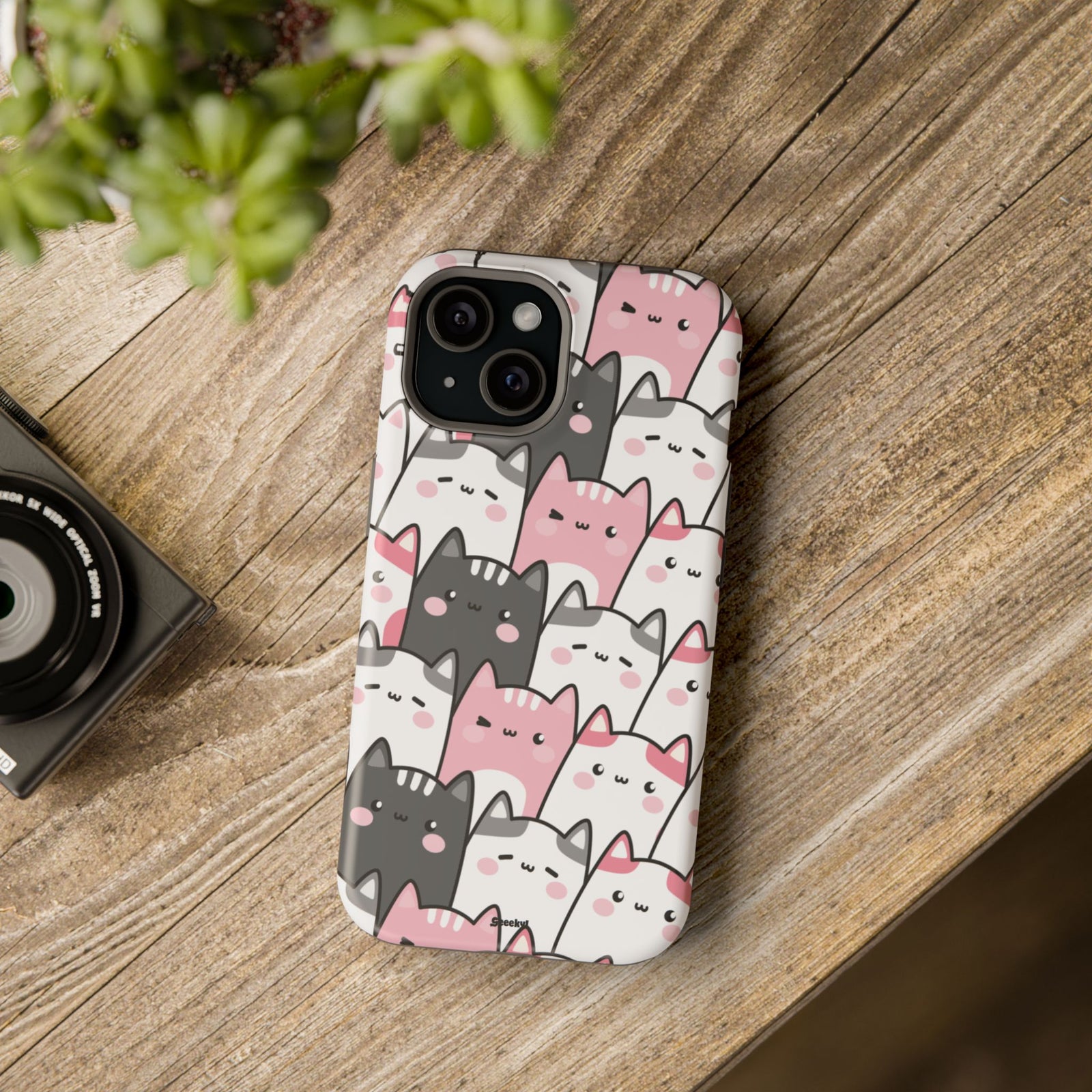 Chubby Cat Mega Cuddle – Magnetic Tough iPhone Case