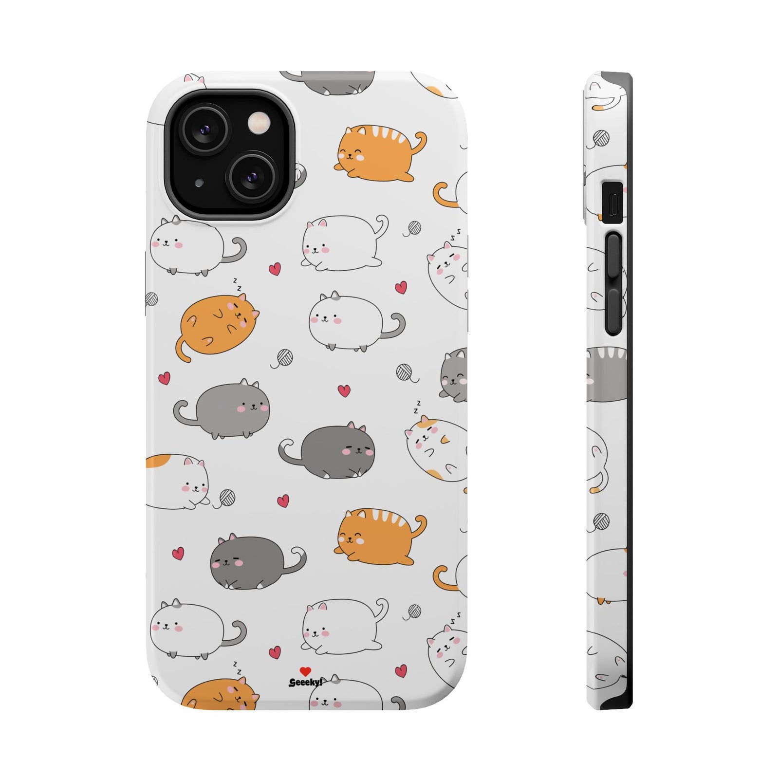 Chubby Cat Cuddle – Magnetic Tough iPhone Case