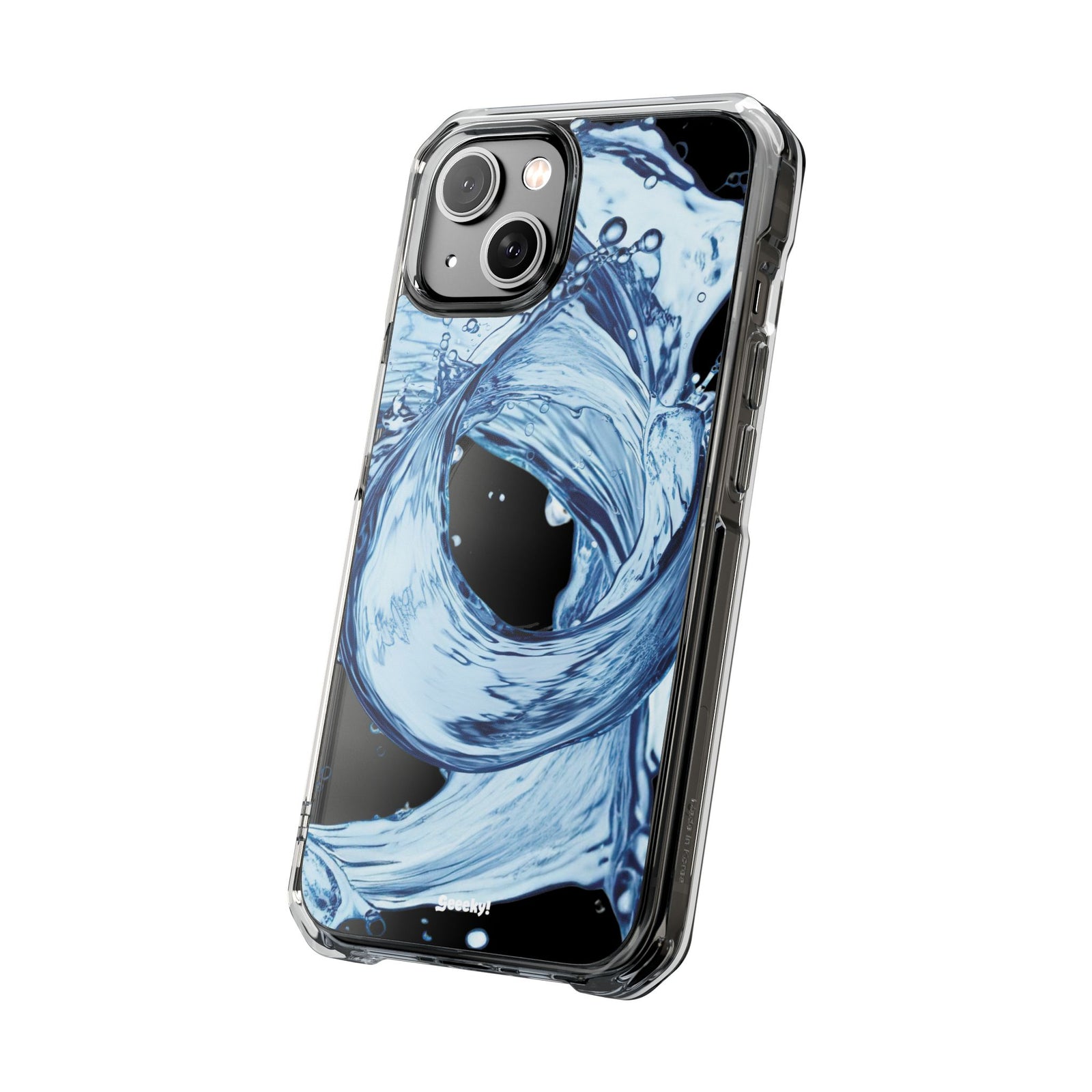 Aqua Surge - Magnetic Clear iPhone Case