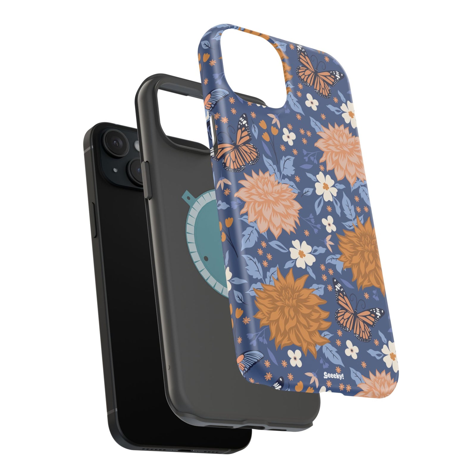 Floral Bliss – Magnetic Tough iPhone Case