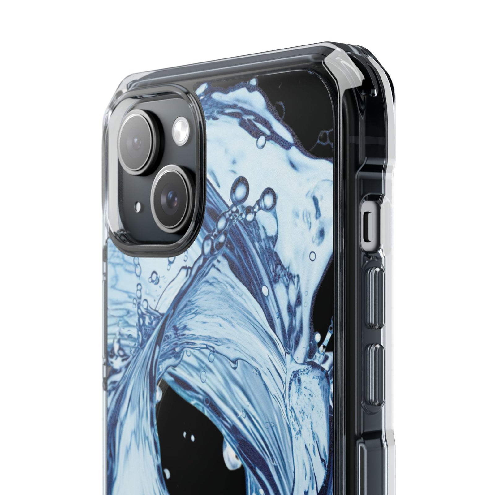 Aqua Surge - Magnetic Clear iPhone Case