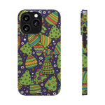 Joyful Christmas Trees – Slim iPhone Case