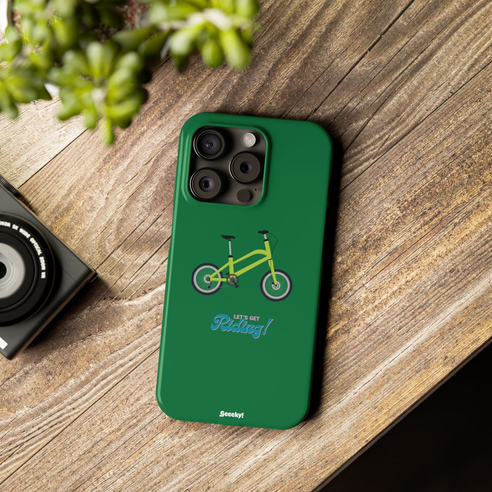 Riding in Racing Green – Slim iPhone Case