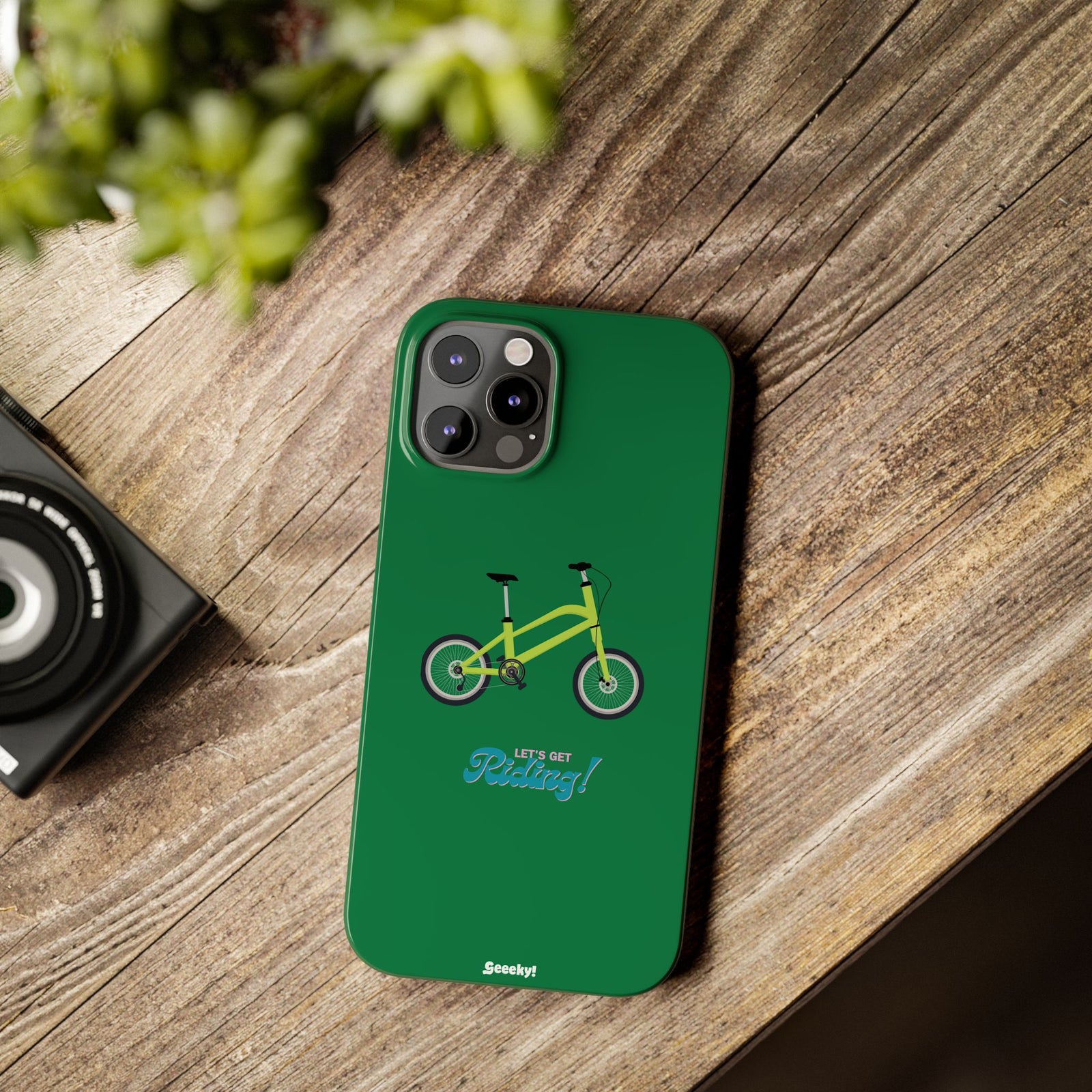 Riding in Racing Green – Slim iPhone Case