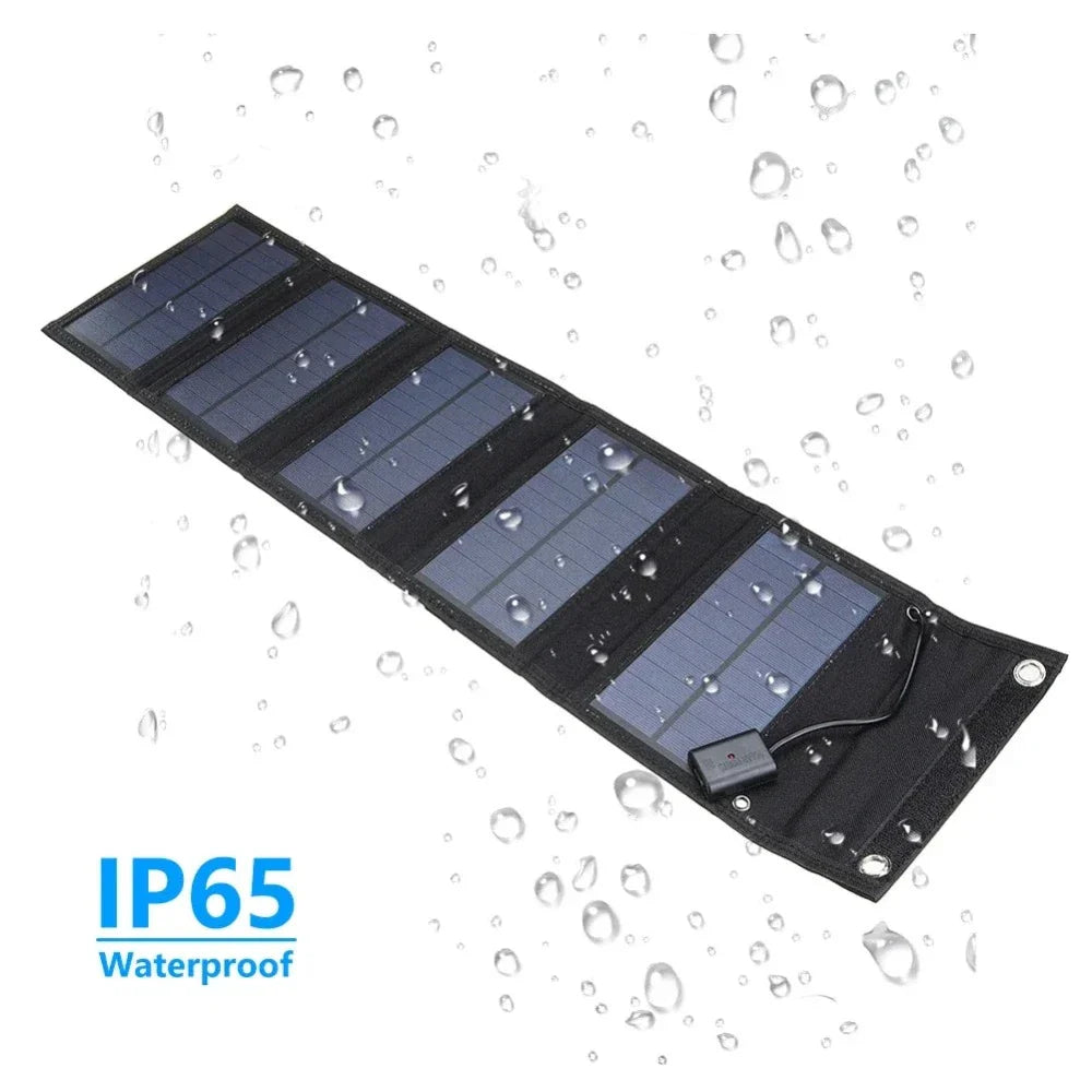 Portable Solar Panel with USB Charging for Cell Phone